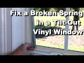 Vinyl Window Pivot Lock Shoe Replacement - Fix a Broken Spring on a Tilt-Out Vinyl Window