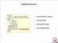 Implicit Cursors