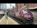 Boston South Station MBTA Commuter Rail and Amtrak Rush Hour Trains - 10/14/2024