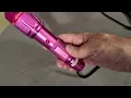 VIPERTEK VTS-T03 Aluminum Stun Gun for Self Defense Rechargeable with LED Flashlight Pink
