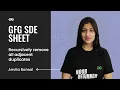 GFG SDE SHEET Recursively remove all adjacent duplicates Anvita Bansal