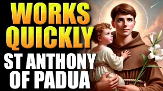 🛑SAINT ANTHONY OF PADUA - RECEIVE AN IMMEDIATE AND UNEXPECTED MIRACLE TODAY | MIRACULOUS PRAYER