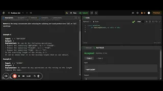 Leetcode 2696 Minimum String Length After Removing Substrings