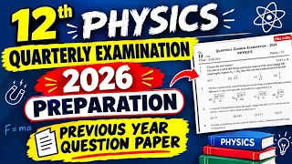 12th physics Quarterly Exam 2026 preparation previous year question paper Hiba maths 