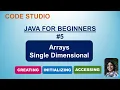 Java Programming For Beginners in Hindi - Single Dimensional Arrays With Practical Example