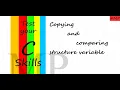 Structure Copying and comparing structure variable