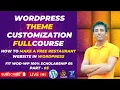 WordPress Theme Customization Course Create a Restaurant Website with WordPress Free Part - 03
