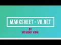 MARKSHEET IN VB NET BCA-403