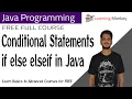 Conditional Statements if else elseif in Java Lesson 16 Java Programming Learning Monkey