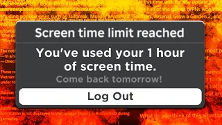 Roblox Had To Add a Time Limit...
