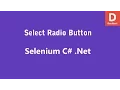 Selenium C Select Radio Button