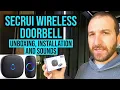 SECRUI Wireless Doorbell Unboxing Installation and 58 Sounds