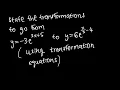 How to Describe Transformations VCE Methods Using Transformation Equations