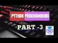 AET College Internship Program - Python Programming Part-4 M-Academy