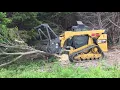 2018 Caterpillar 299D2 XHP skid steer mulcher