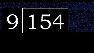 Divide 154 by 9 decimal result Division with 1 Digit Divisors How to do