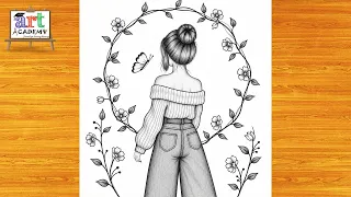 How to draw a cute Girl -Pencil sketch || Drawing easy for beginner || Girl drawing