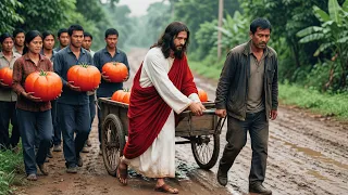 jesus praying and caring for those in need a message of hope and compassion ai christian tribute