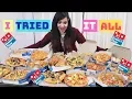I ORDERED THE entire DOMINOS MENU