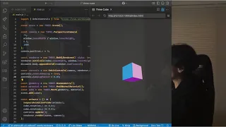 ASMR Programming - Coding 3D Spinning Cube