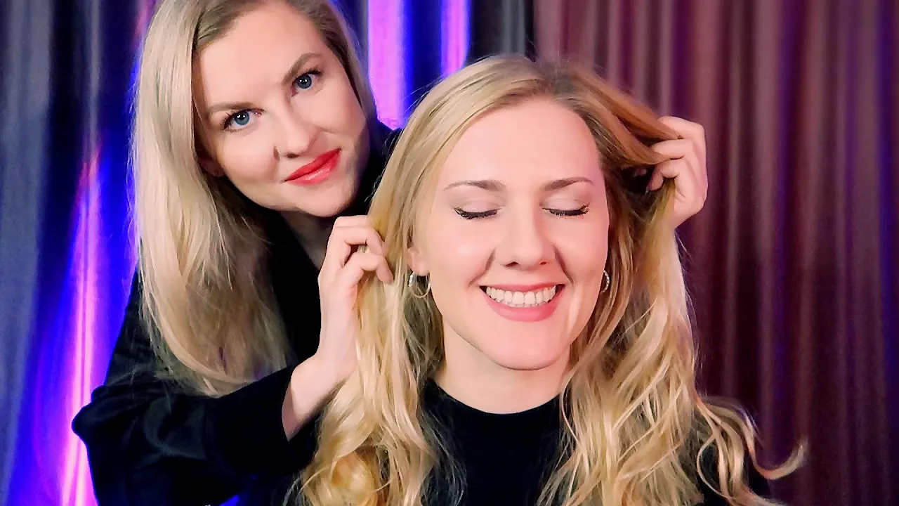 ASMR 🙌🏼 Relaxing Hair Brushing, Scalp Massage, Hair Play, Weaving braid @GentleWhisperingASMR