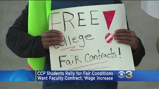CCP Students Rally For Fair Conditions Want Faculty Contract