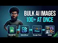 How I Generate 100 AI Images At Once For Free BatchFlow AI Tutorial
