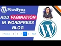 How to Add Pagination in WordPress Blog How to Limit Posts Per Page in WordPress Apply Pagina