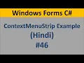 C Windows Form Tutorial For Beginners 46 - ContextMenuStrip Example How to Use