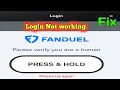 Fanduel app login Not working Fanduel Server Down problem Fanduel Not working How To Fix