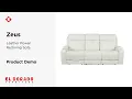 El Dorado Furniture Zeus Leather Power Reclining Sofa Product Demo