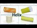 Solid Edge Tutorials How to use Helix command Helix Protrusion Helix Cutout