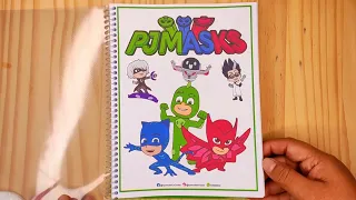 ¡Colorea a los PJ Masks con nuestro Libro para Colorear de Héroes en Pijama! 🦸‍♂️🖍️