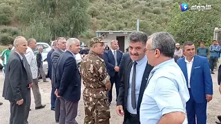 ميلة والي الولاية الجديد مصطفى قريش في أول زيارة ميدانية إلى دائرة تسدان حدادة 
