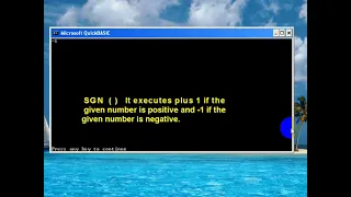 MS QBASIC Mathematical Function QBASIC for primary Lower secondary and Secondary Level Students