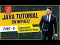 9 Java Tutorial - Expression Statement Block
