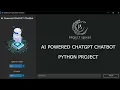AI Powered ChatGPT ChatBot Tkinter Python Project