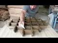 Wooden Coffee Cup Mug Rack with Shelf Rustic Modern Wood Wall Mounted Mug Shelf Display Set up