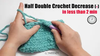 Half Double Crochet Decrease Made Super Simple