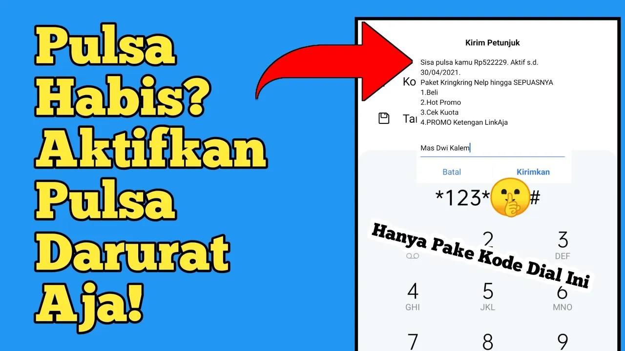 KODE DAPAT PULSA 100.000 TANPA APLIKASI KHUSUS KARTU TELKOMSEL | CARA DAPAT PULSA 100000000