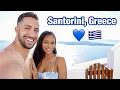 WE ARE IN SANTORINI GREECE Epic Room Tour With Cave Pool