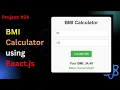 Project Build BMI Calculator App Using React JS