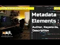 Meta Element metadata - HTML Building Blocks Lesson 3