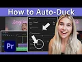 Auto-Ducking in Premiere Pro Tutorial Premiere Pro Effects with Gabrielle Moses Adobe