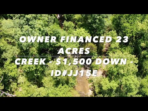 $1,500 Down Owner Financed Land! Creek, timber, driveway - Ozarks Jewel! Private & Near Town! ID#JJE