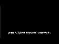 Codes A3E0397B 6FEB2D4E 2020 05 11