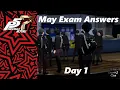 Persona 5 Royal May Exam Answers Day 1