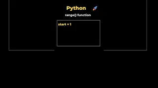 18 range function in Python