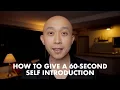 Download Lagu How to Give a 60 Second Self-Introduction Presentation