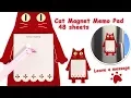 Download Lagu Nekomama Red Cat Magnet Memo Pad 48 sheets | Cute Wares Kawaii Shop MP3